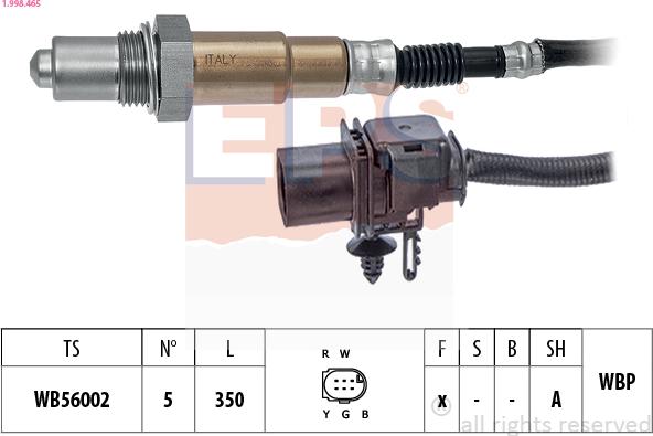 EPS 1.998.465 - Sonde lambda cwaw.fr