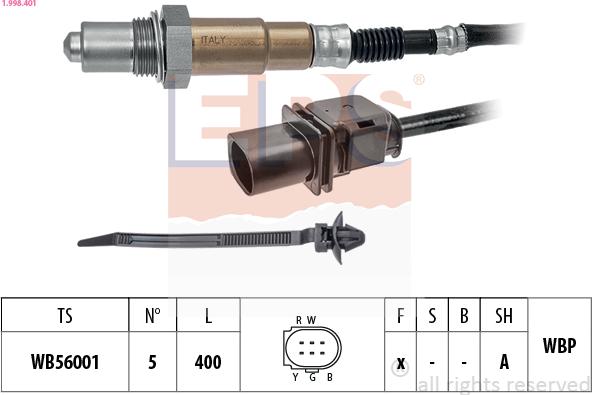 EPS 1.998.401 - Sonde lambda cwaw.fr