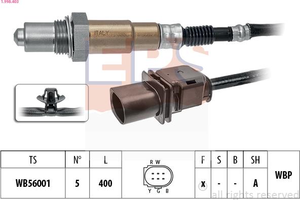 EPS 1.998.403 - Sonde lambda cwaw.fr