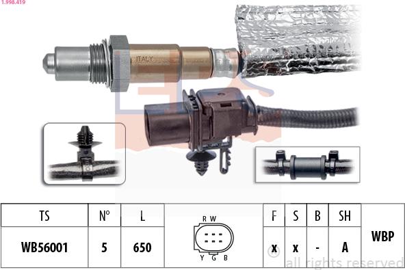 EPS 1.998.419 - Sonde lambda cwaw.fr