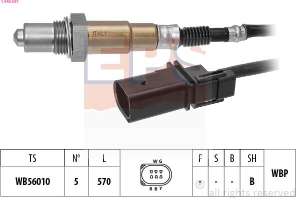 EPS 1.998.597 - Sonde lambda cwaw.fr