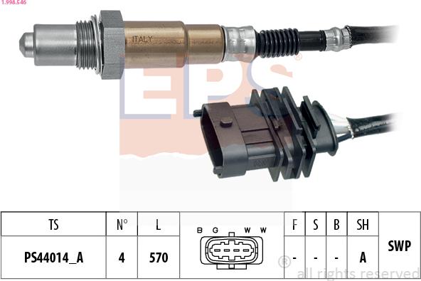 EPS 1.998.546 - Sonde lambda cwaw.fr