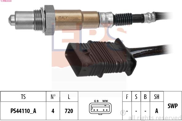 EPS 1.998.554 - Sonde lambda cwaw.fr