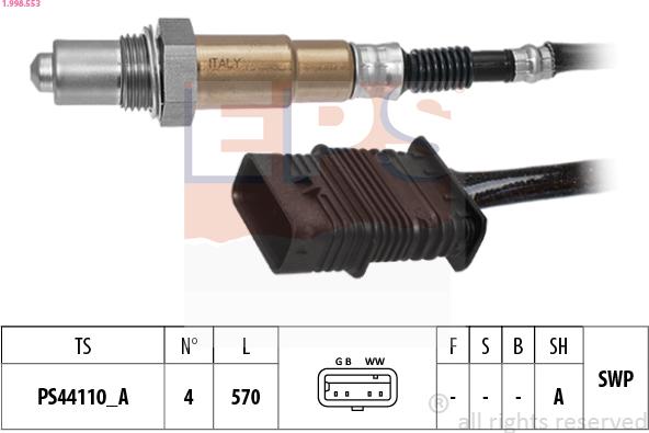 EPS 1.998.553 - Sonde lambda cwaw.fr