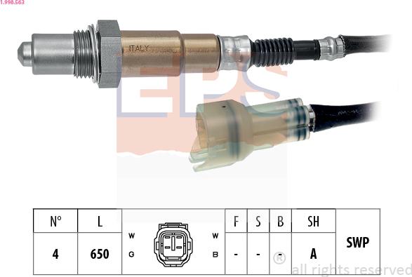 EPS 1.998.563 - Sonde lambda cwaw.fr