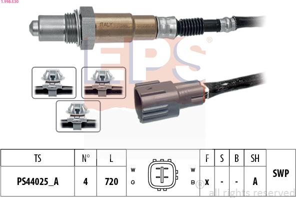 EPS 1.998.530 - Sonde lambda cwaw.fr