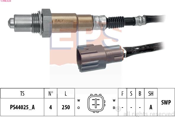 EPS 1.998.524 - Sonde lambda cwaw.fr