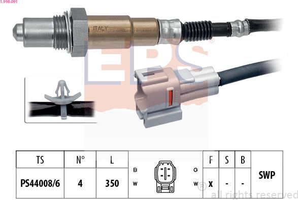 EPS 1.998.091 - Sonde lambda cwaw.fr