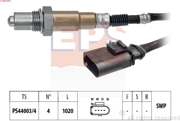 EPS 1.998.041 - Sonde lambda cwaw.fr