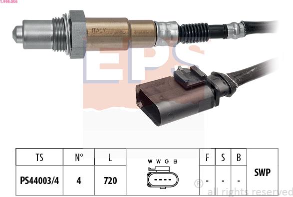 EPS 1.998.056 - Sonde lambda cwaw.fr