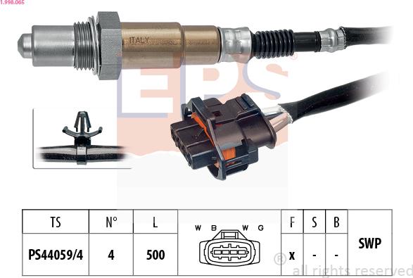 EPS 1.998.065 - Sonde lambda cwaw.fr