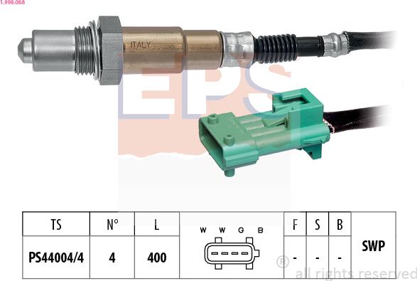 EPS 1.998.068 - Sonde lambda cwaw.fr