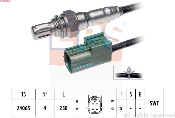 EPS 1.998.004 - Sonde lambda cwaw.fr