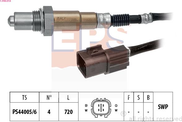 EPS 1.998.018 - Sonde lambda cwaw.fr