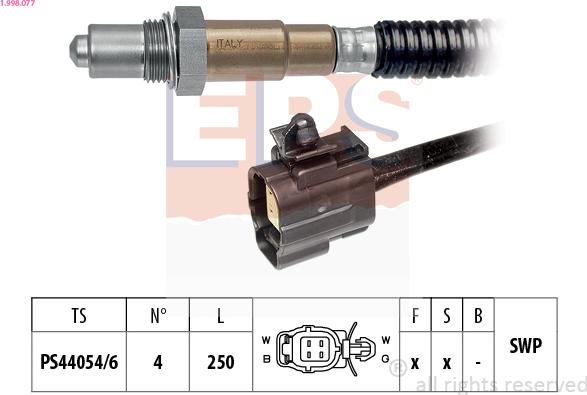 EPS 1.998.077 - Sonde lambda cwaw.fr