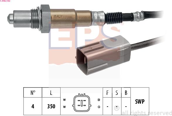 EPS 1.998.192 - Sonde lambda cwaw.fr