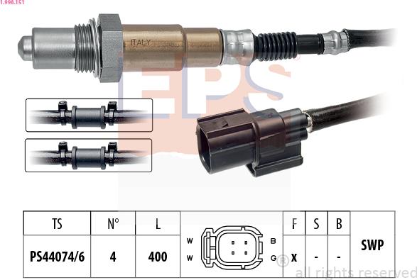 EPS 1.998.151 - Sonde lambda cwaw.fr