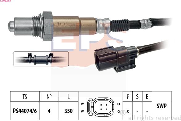 EPS 1.998.152 - Sonde lambda cwaw.fr