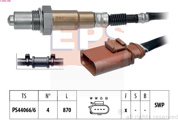 EPS 1.998.189 - Sonde lambda cwaw.fr