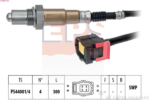 EPS 1.998.175 - Sonde lambda cwaw.fr