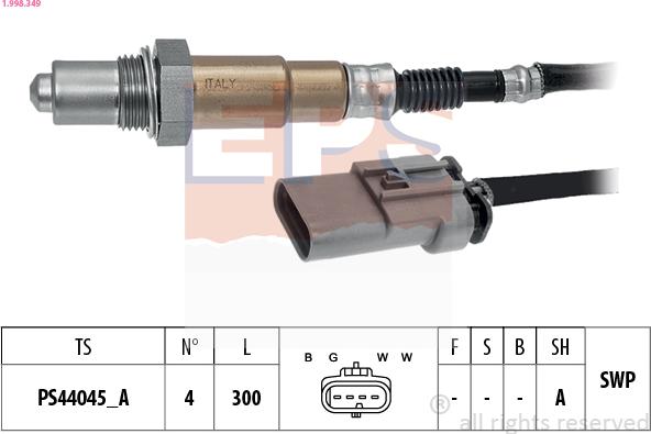 EPS 1.998.349 - Sonde lambda cwaw.fr