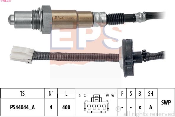 EPS 1.998.341 - Sonde lambda cwaw.fr