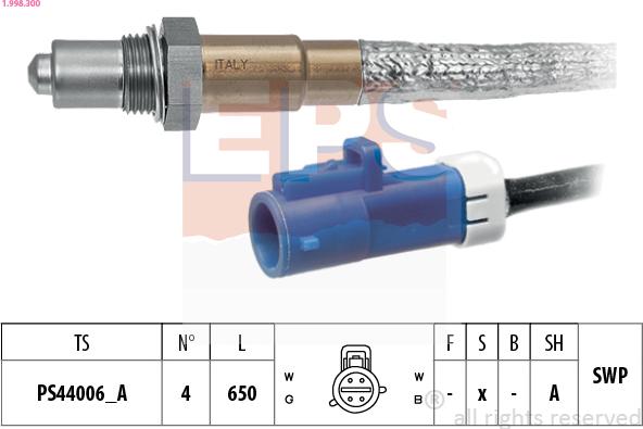 EPS 1.998.300 - Sonde lambda cwaw.fr