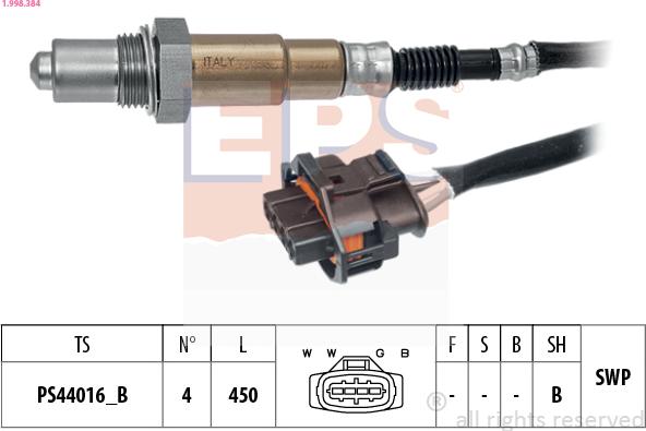 EPS 1.998.384 - Sonde lambda cwaw.fr