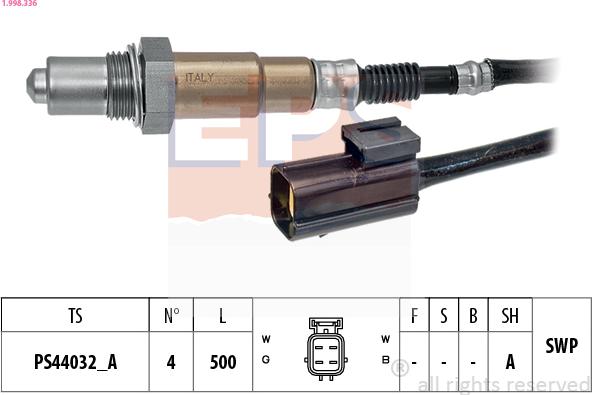 EPS 1.998.336 - Sonde lambda cwaw.fr