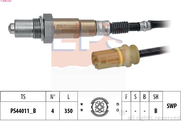 EPS 1.998.333 - Sonde lambda cwaw.fr