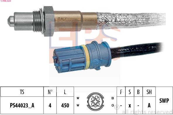 EPS 1.998.324 - Sonde lambda cwaw.fr