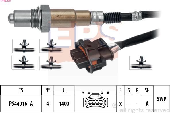 EPS 1.998.370 - Sonde lambda cwaw.fr