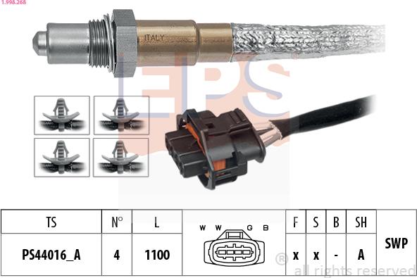 EPS 1.998.268 - Sonde lambda cwaw.fr