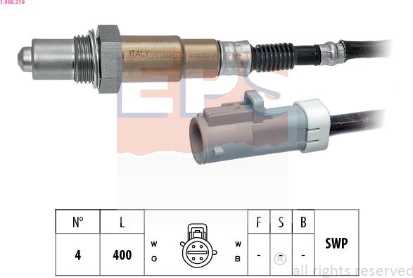 EPS 1.998.219 - Sonde lambda cwaw.fr