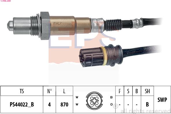 EPS 1.998.289 - Sonde lambda cwaw.fr