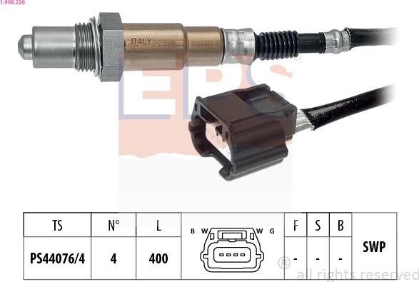 EPS 1.998.226 - Sonde lambda cwaw.fr