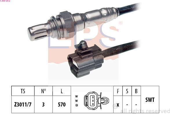 EPS 1.997.912 - Sonde lambda cwaw.fr