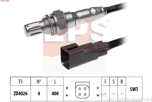 EPS 1.997.444 - Sonde lambda cwaw.fr