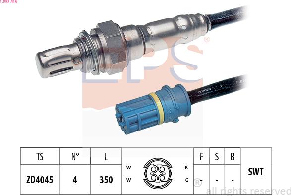 EPS 1.997.416 - Sonde lambda cwaw.fr