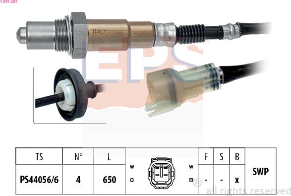 EPS 1.997.487 - Sonde lambda cwaw.fr