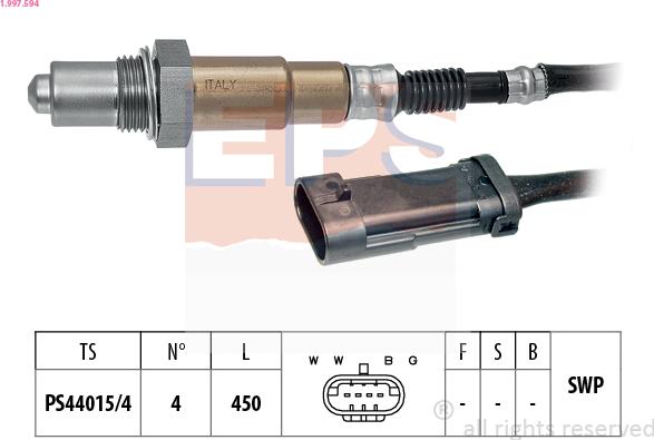 EPS 1.997.594 - Sonde lambda cwaw.fr