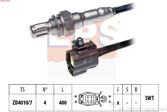 EPS 1.997.559 - Sonde lambda cwaw.fr