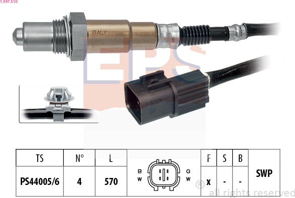 EPS 1.997.510 - Sonde lambda cwaw.fr