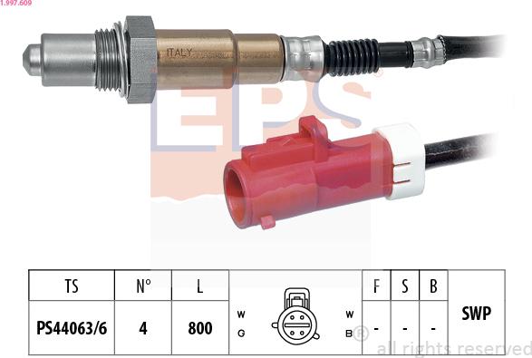 EPS 1.997.609 - Sonde lambda cwaw.fr