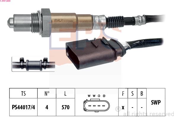 EPS 1.997.600 - Sonde lambda cwaw.fr