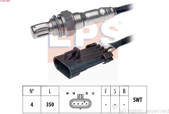 EPS 1.997.602 - Sonde lambda cwaw.fr