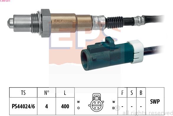 EPS 1.997.611 - Sonde lambda cwaw.fr