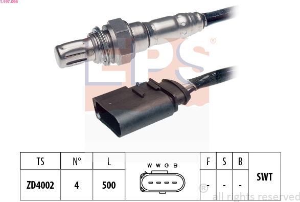 EPS 1.997.098 - Sonde lambda cwaw.fr