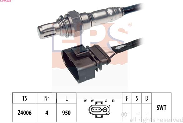 EPS 1.997.049 - Sonde lambda cwaw.fr