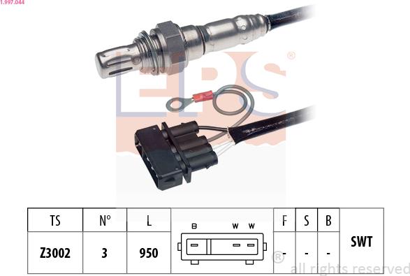 EPS 1.997.044 - Sonde lambda cwaw.fr